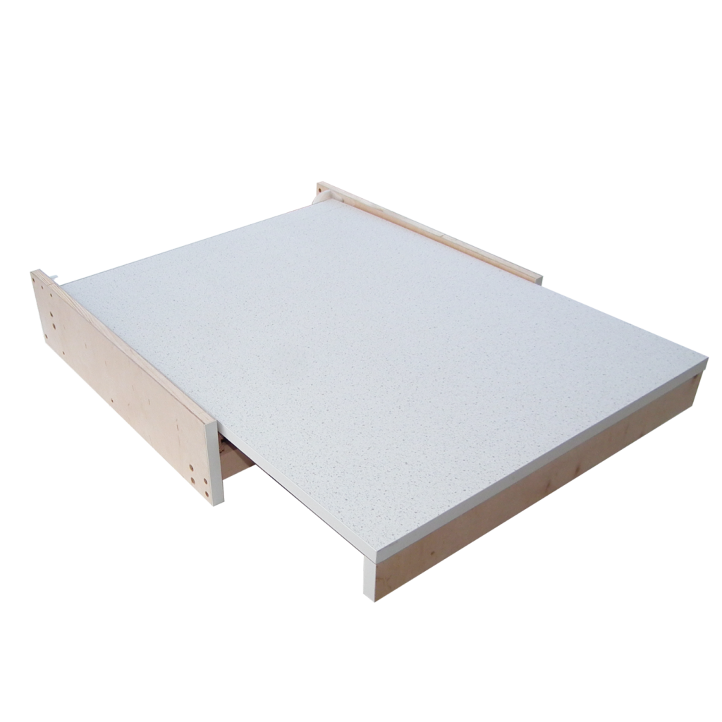 Table escamotable blanche pour meuble - MSA France